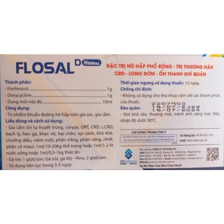 FLOSAL D CHIẾT XUẤT THẢO DƯỢC 10ml