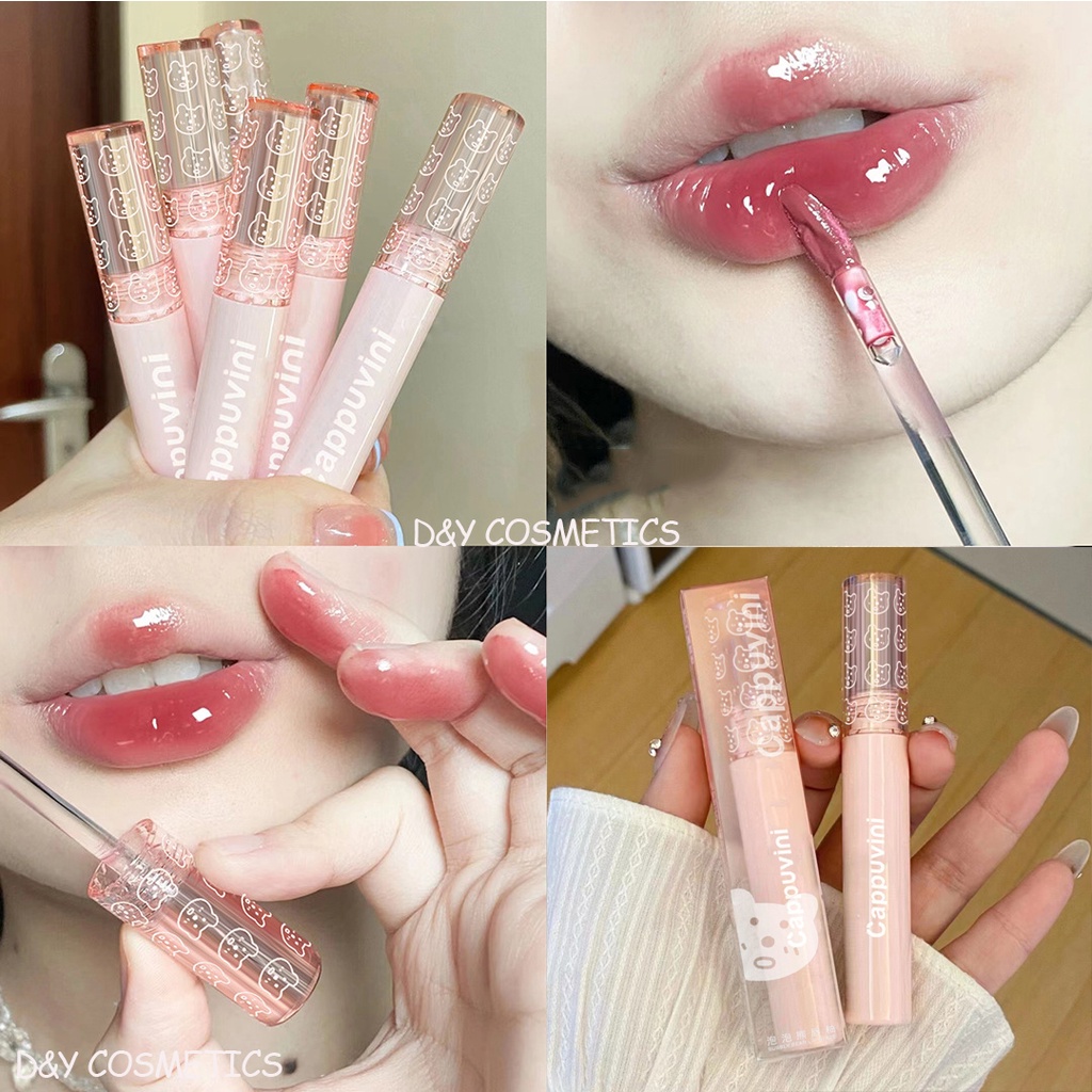 Son Bóng Cappuvini Dưỡng Ẩm Chống Thấm Nước Không Dính Màu Sắc Tươi Tắn Bong Son bóng Son Môi Cappuvini Màu Nhung Lì Tự Nhiên Dưỡng Ẩm Lâu Trôi Chống Thấm Nước