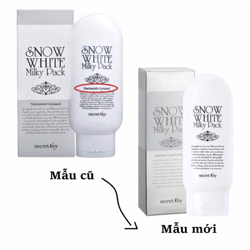 [Mã BMLT35 giảm đến 35K đơn 99K] Kem Ủ Trắng Secret Key Body Snow White Milky Pack 200g | BigBuy360 - bigbuy360.vn