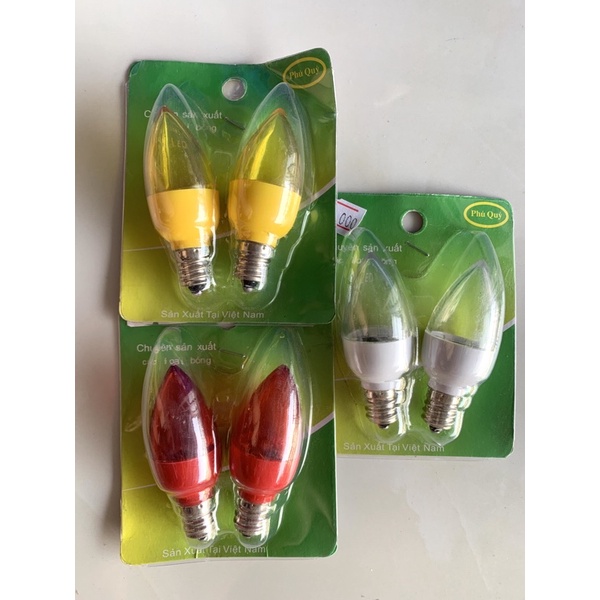 Bóng đèn Led trái ớt, đèn cà na bàn thờ ông địa
