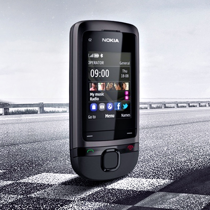 Điện thoại Nokia C2-05 Nắp Trượt - Hàng Chính Hãng - Kèm Pin Sạc bảo hành 6 tháng