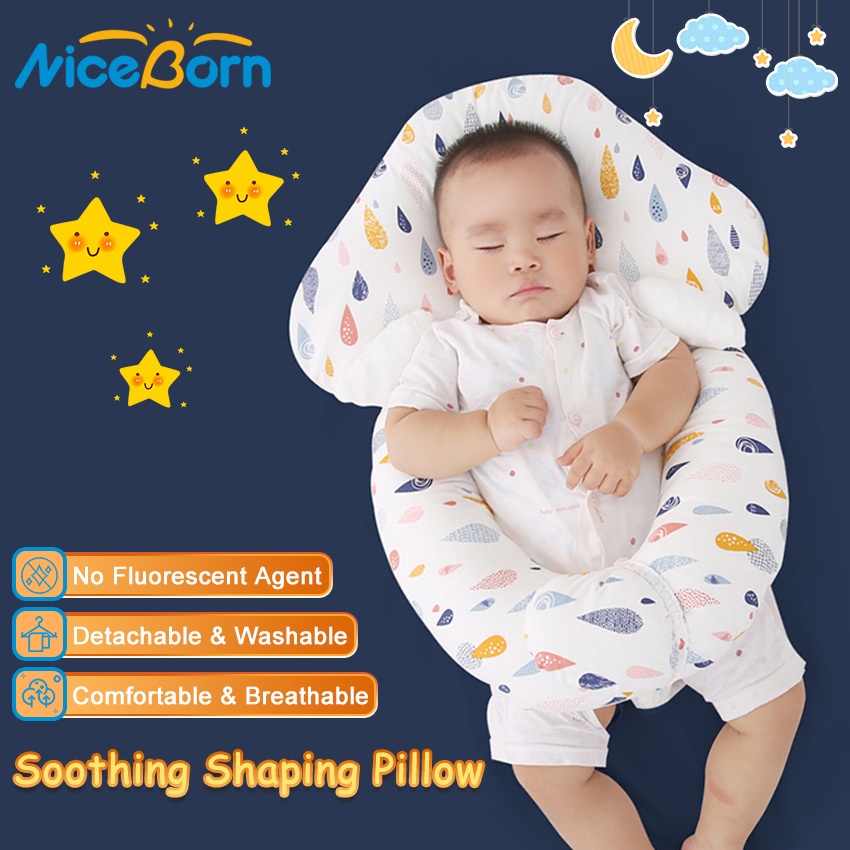 Gối Ngủ Cố Định Đầu Và Cổ Chống Bức Xạ Cho Bé Sơ Sinh 0-2 Tuổi