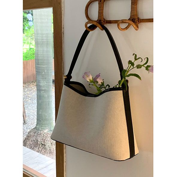 Whiterm Túi Xách Canvas Họa Tiết Xương Cá Phong Cách Hàn Quốc Cho Nữ