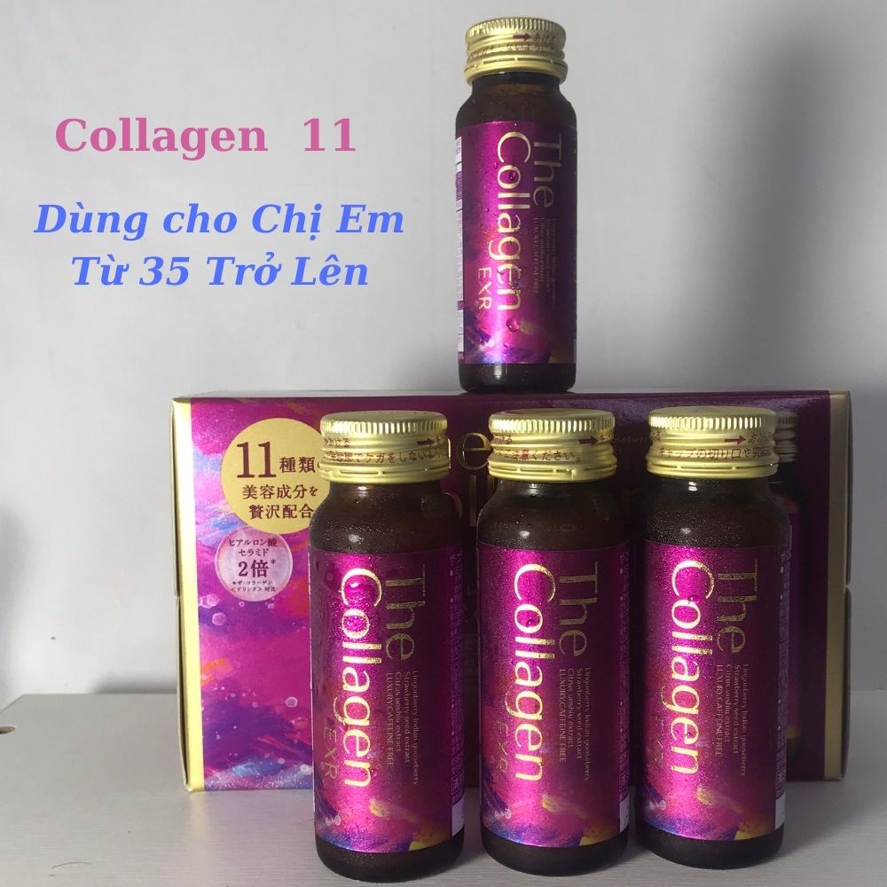 Collagen Shiseido Dạng Nước - Collagen Shiseido EXR 11. 50ml x 10 Chai.
