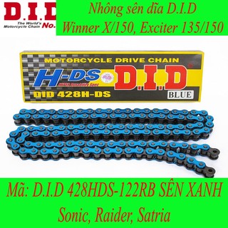 Sên DID xe Winner X/150, Exciter 135/150, Sonic, Raider, Satria 428HDS-122RB Metalic Blue