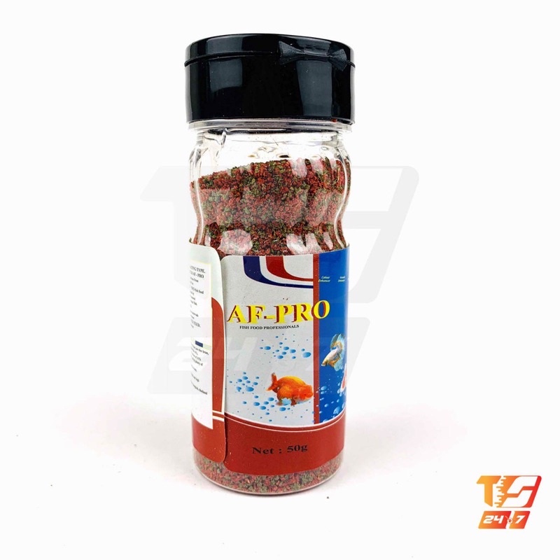 Thức Ăn Cá AF-PRO Hạt Mịn (hủ 50g) - Thức Ăn Nổi Cho Cá Cảnh