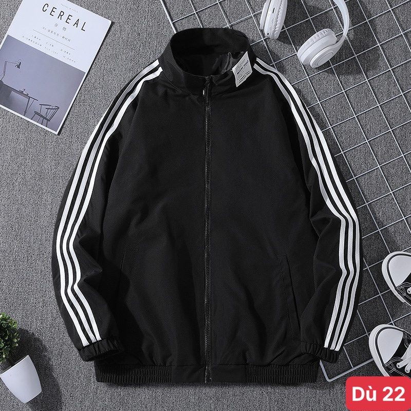 Áo khoác dù nam màu xanh đen có mũ chất liệu dù gió 2 lớp cao cấp dáng from bóng chày bomber đẹp ADOSHOP 52 mẫu mới