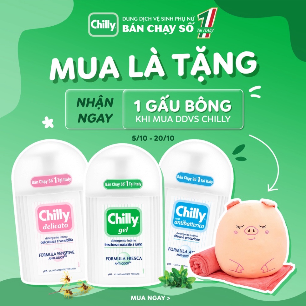 Dung dịch vệ sinh phụ nữ chilly làm sạch và dưỡng ẩm - ảnh sản phẩm 4