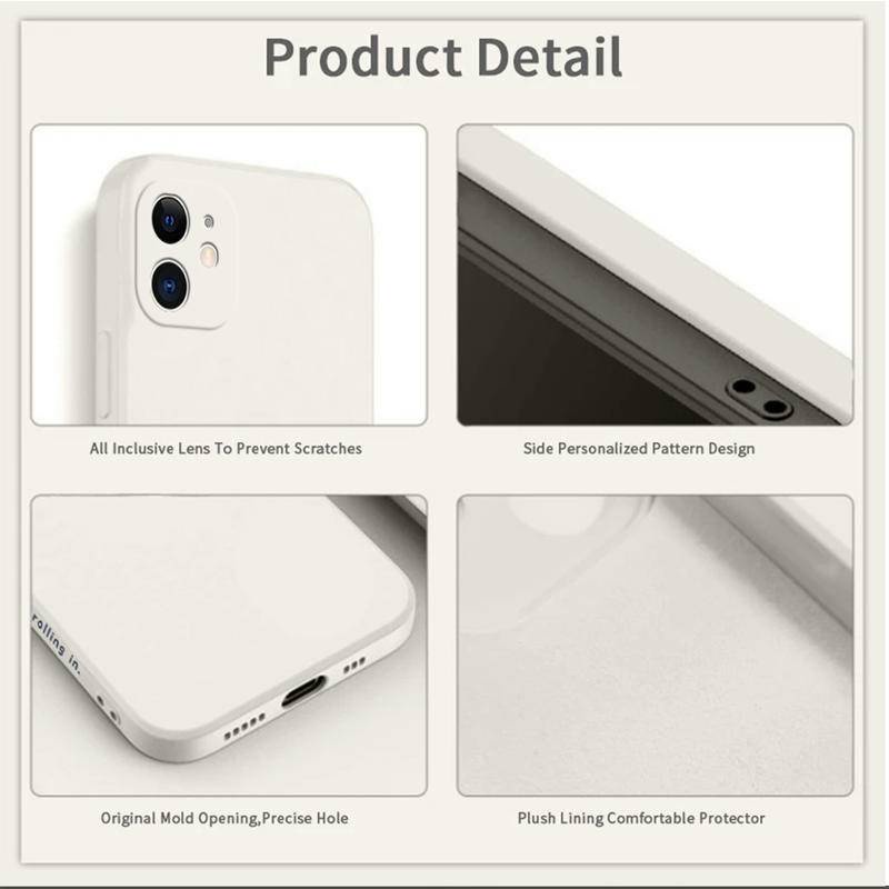 Ốp Điện Thoại Silicon Dẻo Thời Trang Cho iPhone 13 12 11 Pro Max 6 6s 7 8 Plus SE 2020 2022 X Xs XR Max