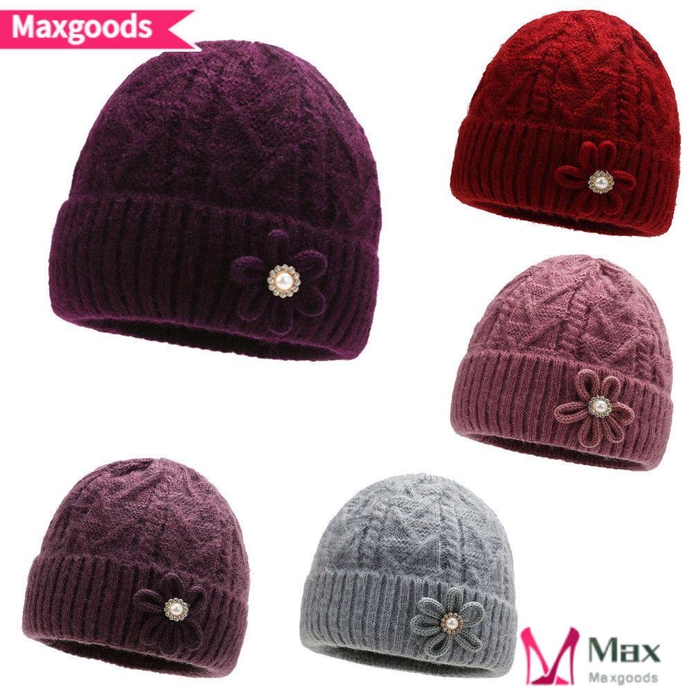 Mũ Len Tai Bèo Chống Gió Giữ Ấm Mùa Đông Dành Cho Người Lớn Tuổi