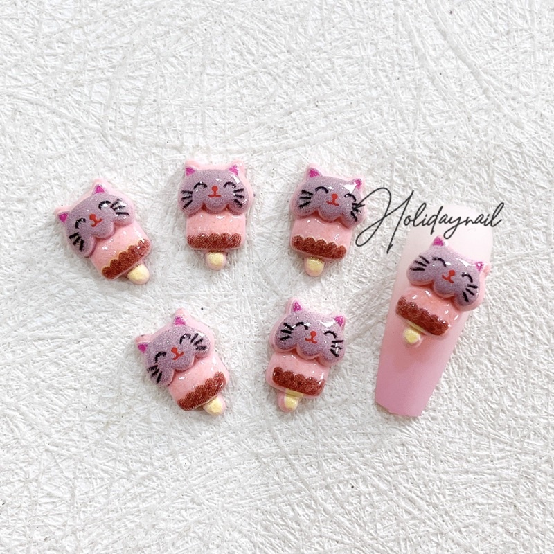 HOLIDAYNAIL Set 30 charm kẹo hình thú mix mẫu trang trí móng