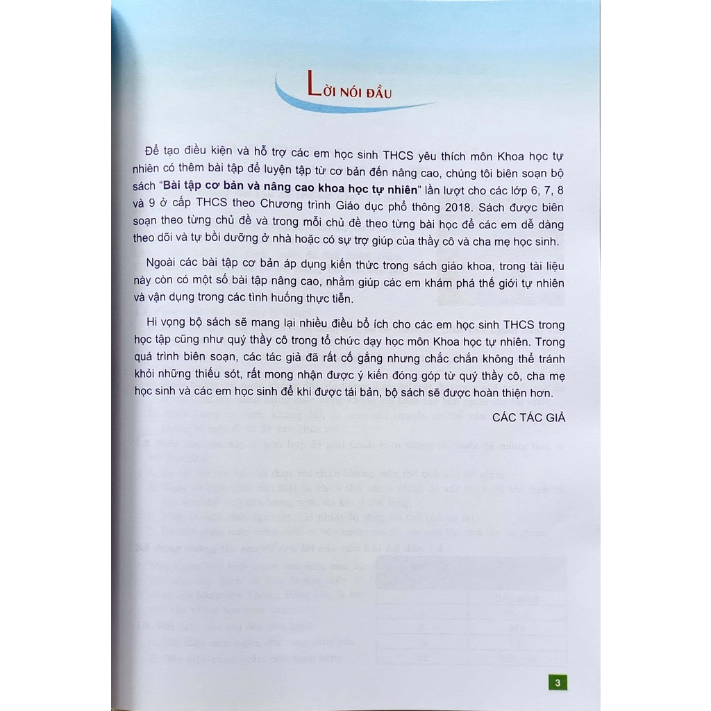Sách - Bài tập cơ bản và nâng cao khoa học tự nhiên 7 - Cao Cự Giác