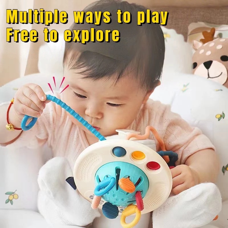 Bộ Đồ Chơi Bạch Tuộc Lala Bằng Silicone Chất Lượng Cao Cho Trẻ Em