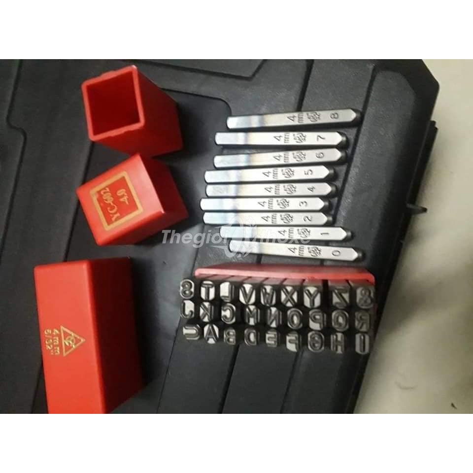 Bộ đóng số khung số máy xe máy - đóng số và chữ 5 ly  - đóng số trên kim loại - Thế Giới Thợ Xe