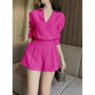 sét bộ đùi cổ v tay dài