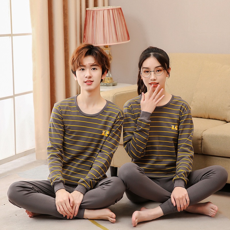 Bộ Đồ Ngủ 2 Món 100% Cotton Dành Cho Bé Trai 7-18 Tuổi 30-70kg