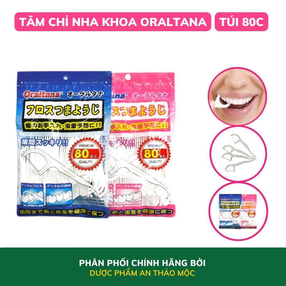 Tăm Chỉ Nha Khoa Oraltana Tanaphar.Chăm Sóc Răng Miệng Thuận Tiện Sử Dụng