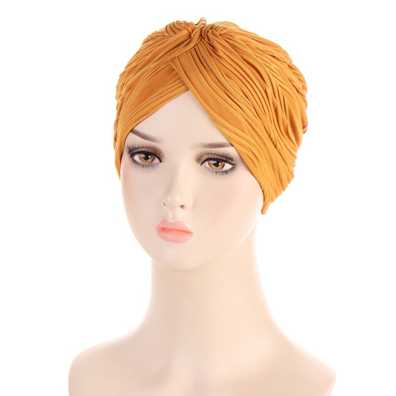 Mũ Turban Co Giãn Màu Sắc Thời Trang Cho Nữ