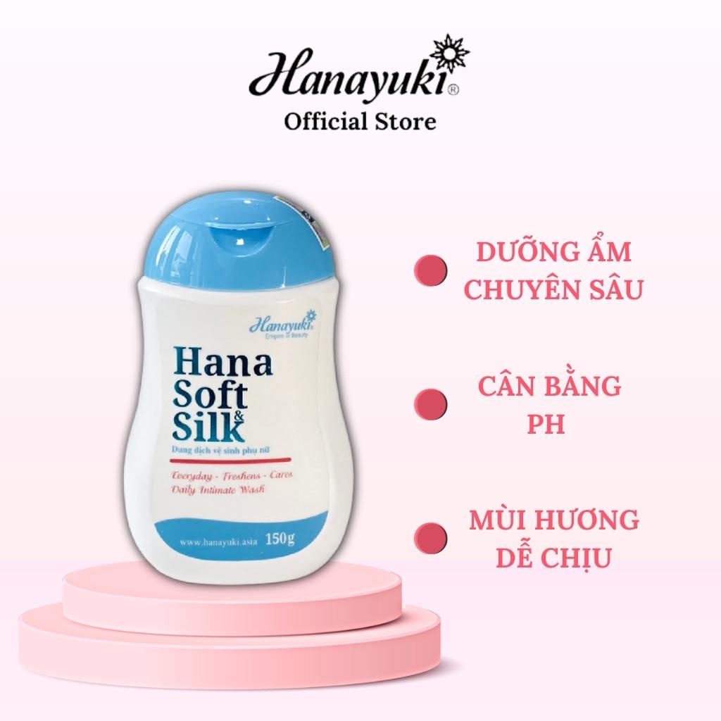 Dung Dịch Vệ Sinh Phụ Nữ Hana Soft Silk Chính Hãng - Hanayuki Chính Hãng Giúp Khử Mùi Vùng Kín 150g