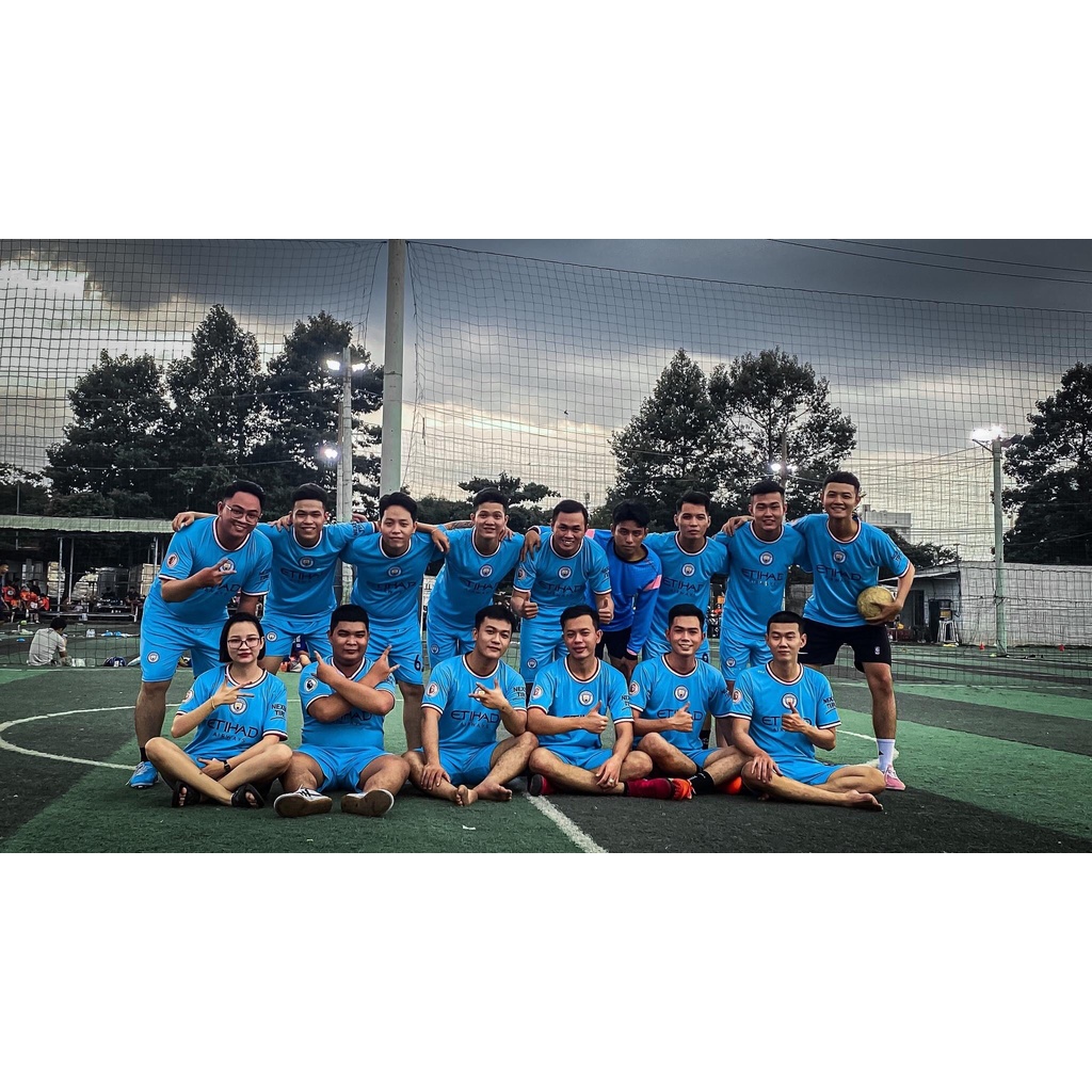 Bộ Quần Áo Bóng Đá CLB Manchester City Đủ Mẫu Mới Nhất Logo Thêu Thun Lạnh Cao Cấp  A4