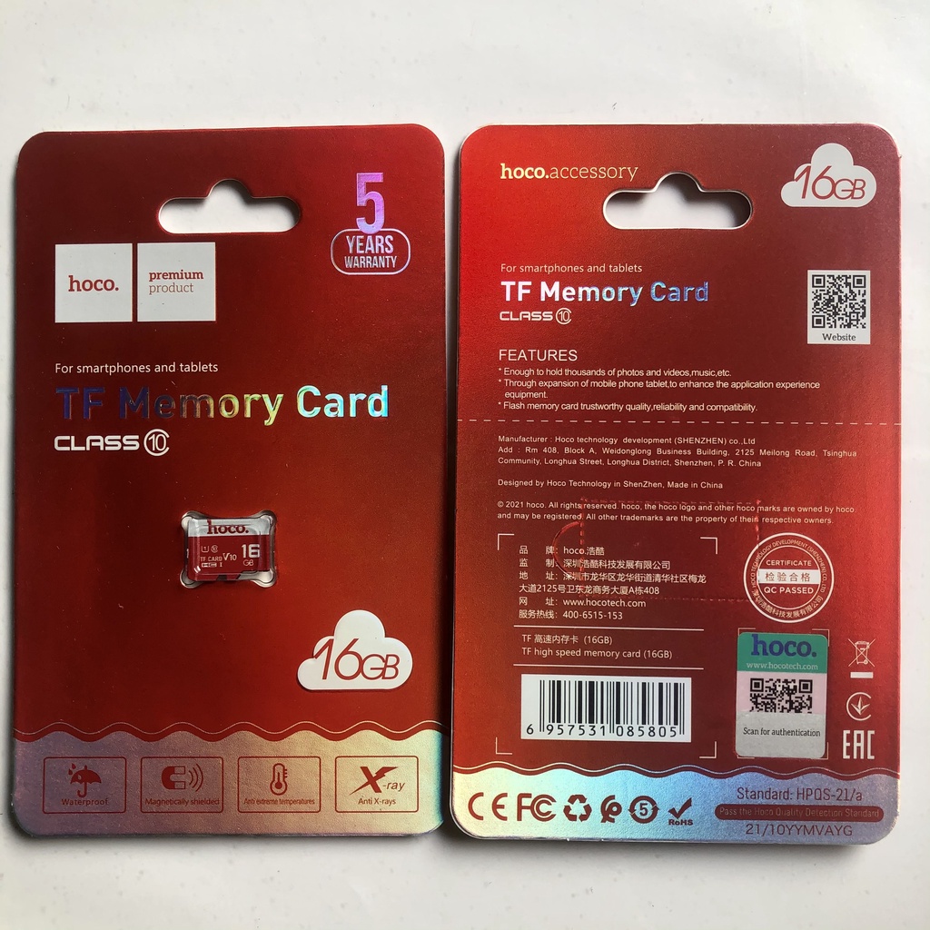 Thẻ Nhớ Cho Điện Thoại, Máy Tính Bảng 4GB, 8GB, 16GB, 32GB, 64GB,... Hoco Class 10, Class 6 [CHÍNH HÃNG]