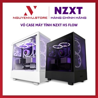 Vỏ Case máy tính NZXT H5 Flow Black White - Hàng chính hãng