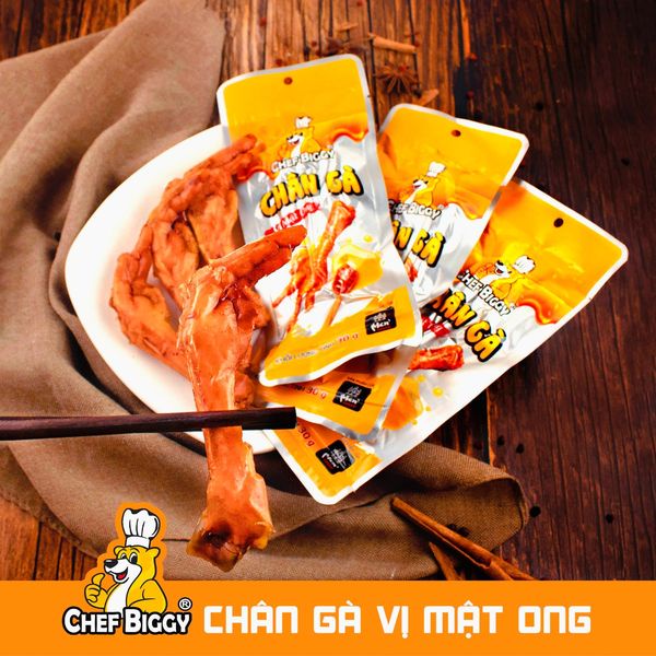 [ LOẠI MỚI 42G] Chân gà CHEF BIGGY siêu ngon chính hãng - Hàng Việt Nam, có chứng nhận vệ sinh an toàn thực phẩm