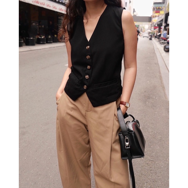 DE PLAGE - QUẦN PLEATED KAKI