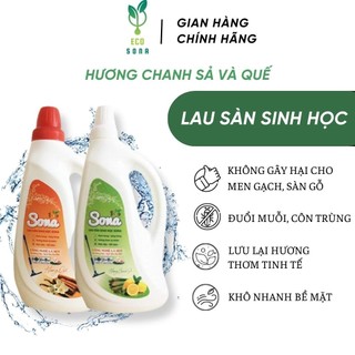 Nước Lau Sàn Đuổi Muỗi SoNa 1.25kg Hương Chanh Xả