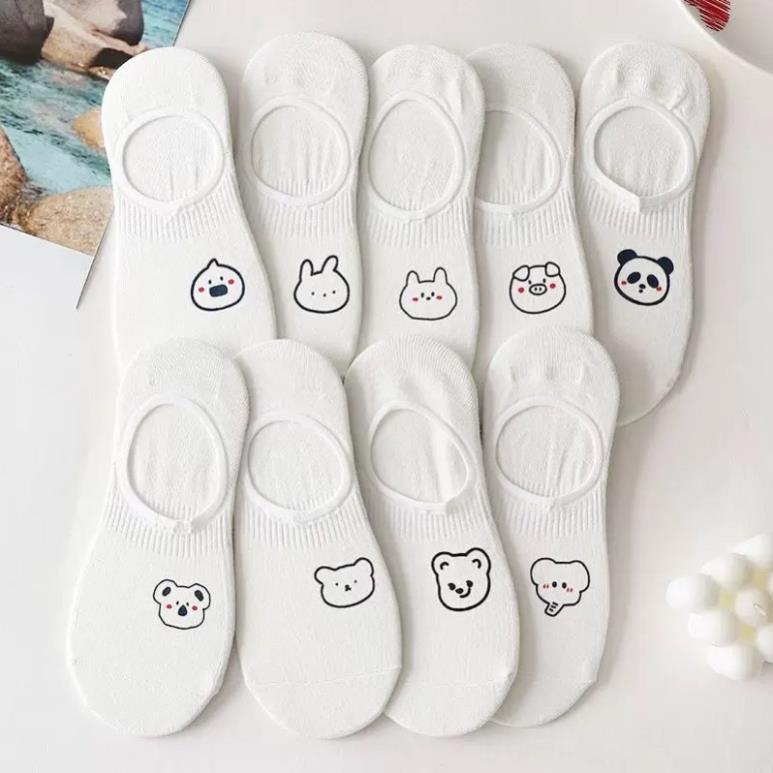 Tất hài nữ silicon chống tuột Softie , vớ nữ hình ngộ nghĩnh co giãn bốn chiều thoáng khí