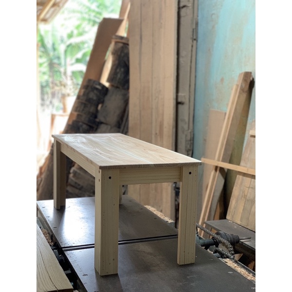 Ghế băng gỗ tự nhiên ,decor sân vườn ,ban công , cafe , trà tranh