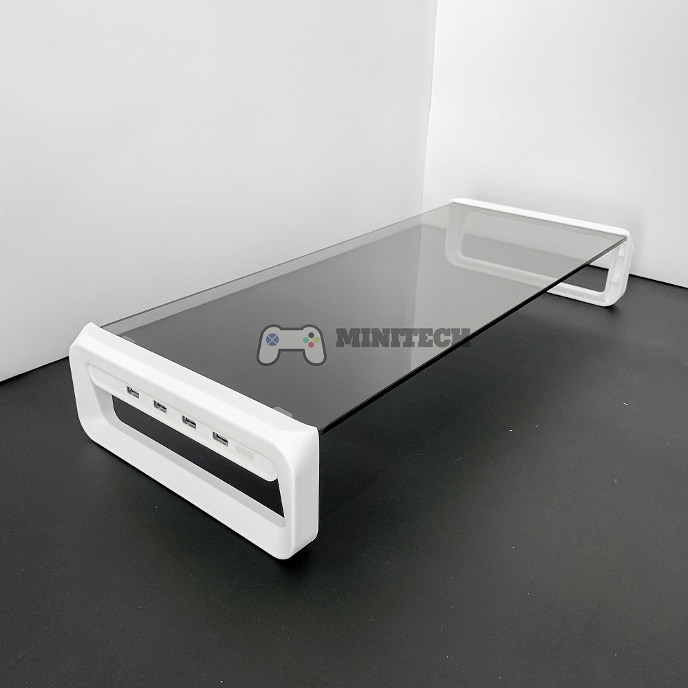Kệ  Nâng Màn Hình USB Để Bàn pc, máy tính, laptop kèm 4 hub usb 3.0 cao cấp