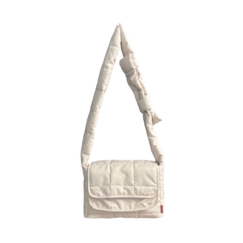 Túi đeo chéo chần bông nam nữ unisex  siêu nhẹ chống nước alsbag HAI NẮP
