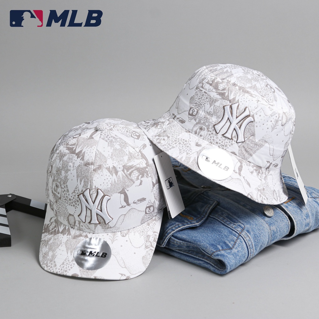 NÓN BUCKET MLB NEW YORK YANKEE MONOGRAM CHẤT COTTON NHẬP KORREA, Nón free size, NHIỀU MÀU THỜITRANG