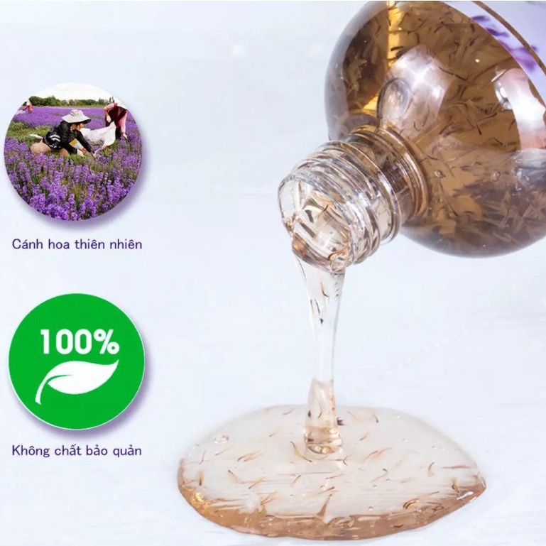 Sữa Tắm Avatar Lavender Hương Hoa Nhật Bản Với Cánh Hoa Thật (Combo Chai 500ML Và Set 24ML)