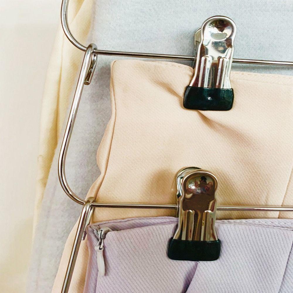 Móc Treo Quần Áo TAYLOR1 Nhiều Tầng Bằng Thép Không Gỉ Kèm 12 Kẹp Tiết Kiệm Không Gian