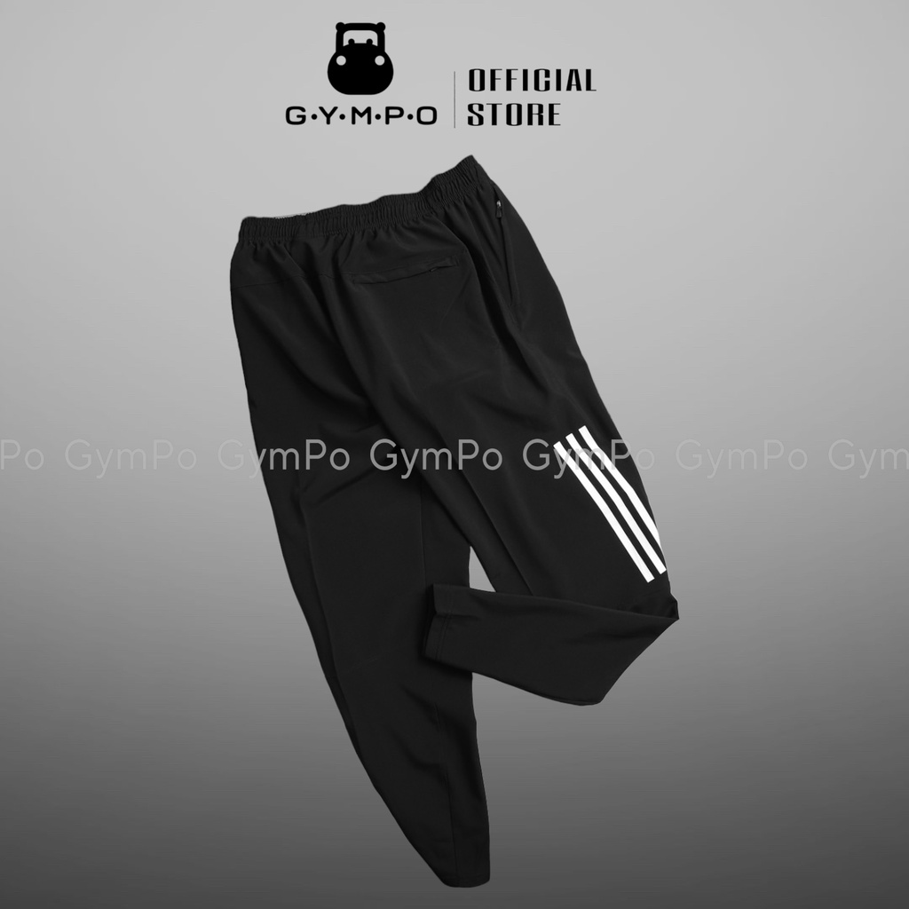 Quần Thể Thao Nam  Dù 3 Sọc Hông Siêu Thoải Mái