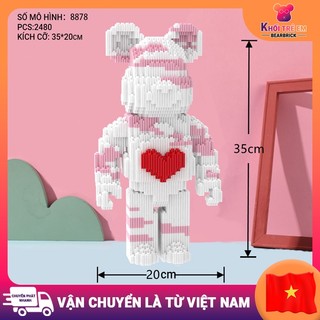Bearbrick small piece brick assembly parallel toy children's puzzle
