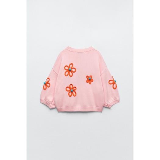 Made in Morocco - Áo lenZARA dài tay thêu hoa YO60