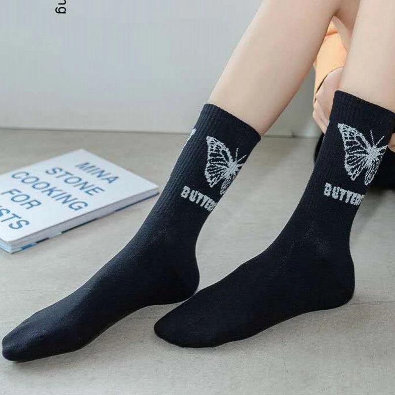 [Hot] [Vớ Ống Đính Nơ Đơn Giản Dễ Thương Bằng Vải Cotton Mềm Thoáng Khí Thoải Mái Cho Nam / Nữ] [Hàng Ngày]