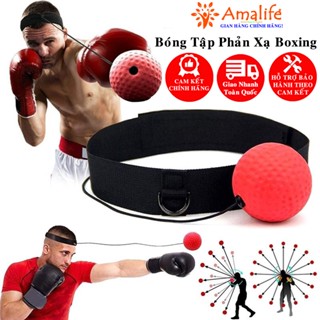 Bóng Tập Phản Xạ Boxing Treo Đầu Bóng Phản Xạ Kickboxing – Bộ Bóng Dây Tập Phản Xạ Đấm Bốc Chính Hãng Amalife