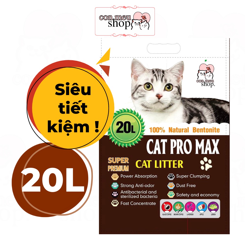 Cát mèo CAT PRO MAX 20 Lít - Vón tốt ,ít bụi