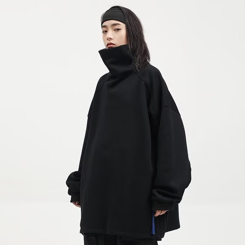 IELGY    Áo Sweater Dáng Rộng Phong Cách hip hop Đơn Giản Thời Trang Cho Nữ