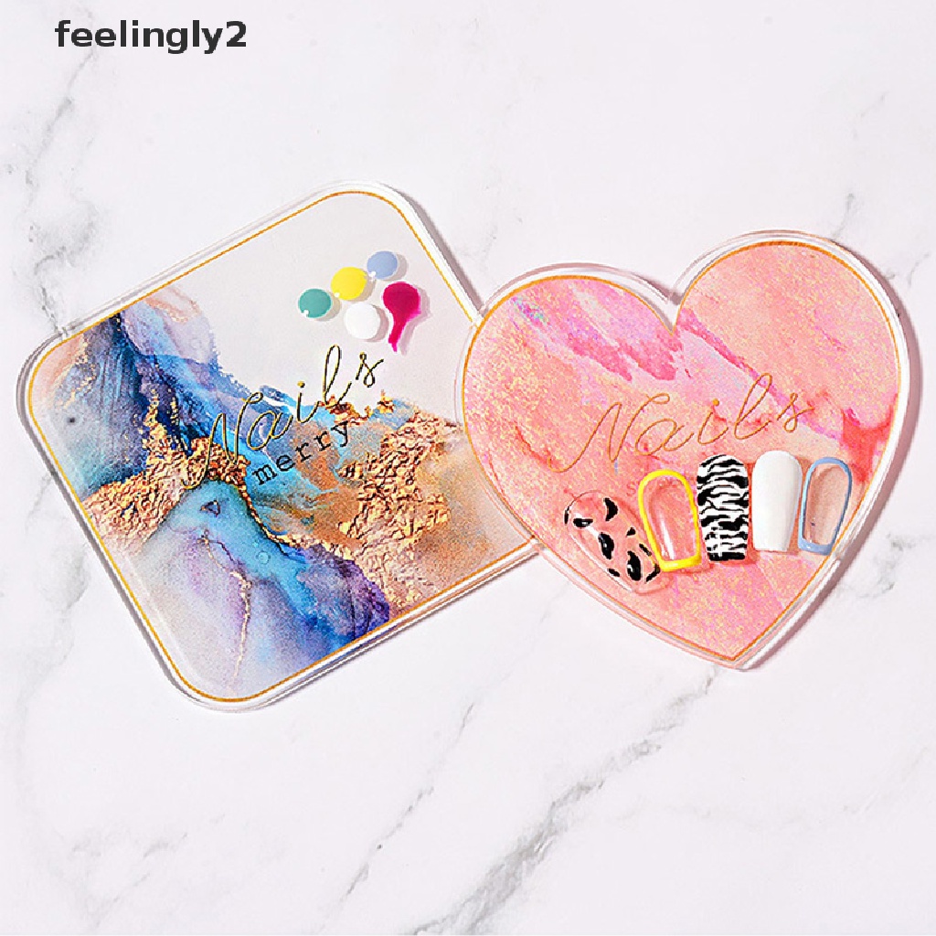 Bảng Pha Màu Sơn Móng Tay Bằng Đá Resin Acrylic