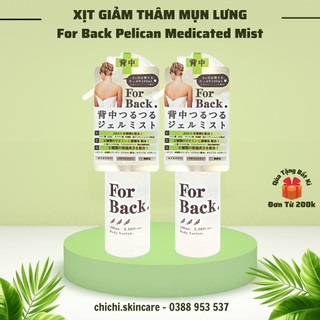 Xịt dưỡng da giảm mụn lưng for back pelican mist 100ml