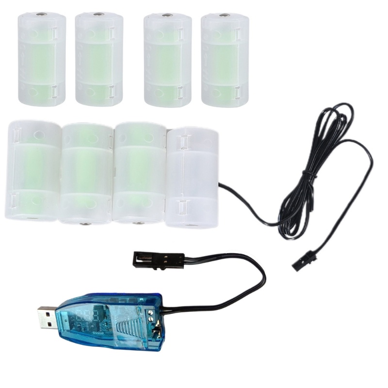 Dây Cáp Nguồn Pin Kích Thước D Với Vôn Kế Thay Thế 1-8 Pin