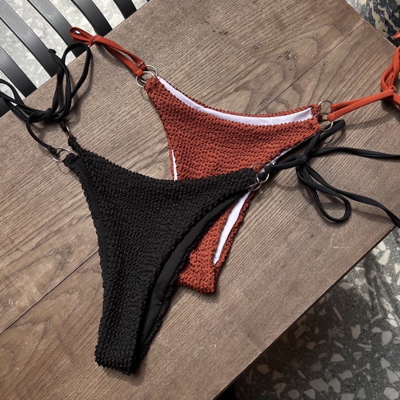 BIKINI TAM GIÁC DÂY QUẤN EO CHẤT THUN NHÚN 2M0011