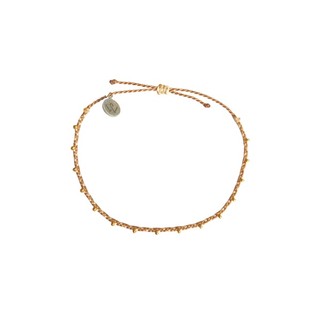 Vòng tay Braided with Beads Decembling tone Nâu