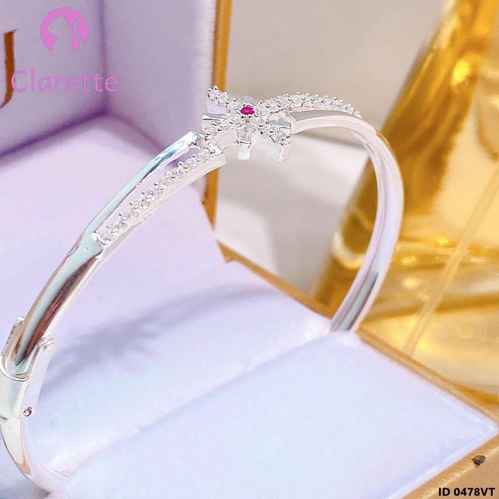 Vòng tay bạc hình tám cánh Clarette 0478VT