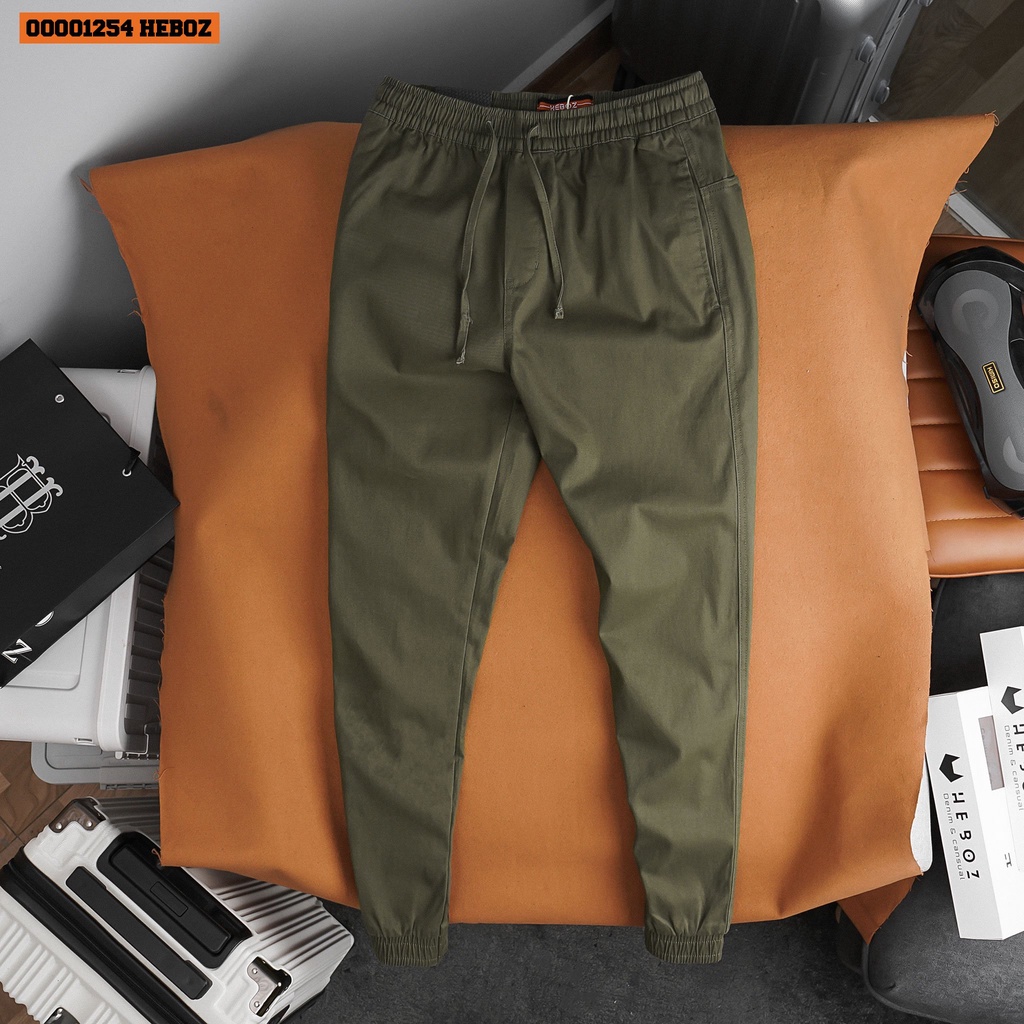 Quần jogger nam  kaki cotton Heboz 4M, chất vải kaki cao cấp, thoáng mát, dáng chuẩn  - 00001254